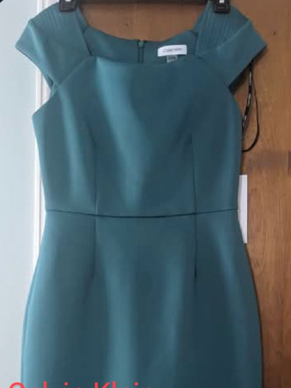 Calvin Klein Size 4 Turquoise Mini Dress - Never Worn